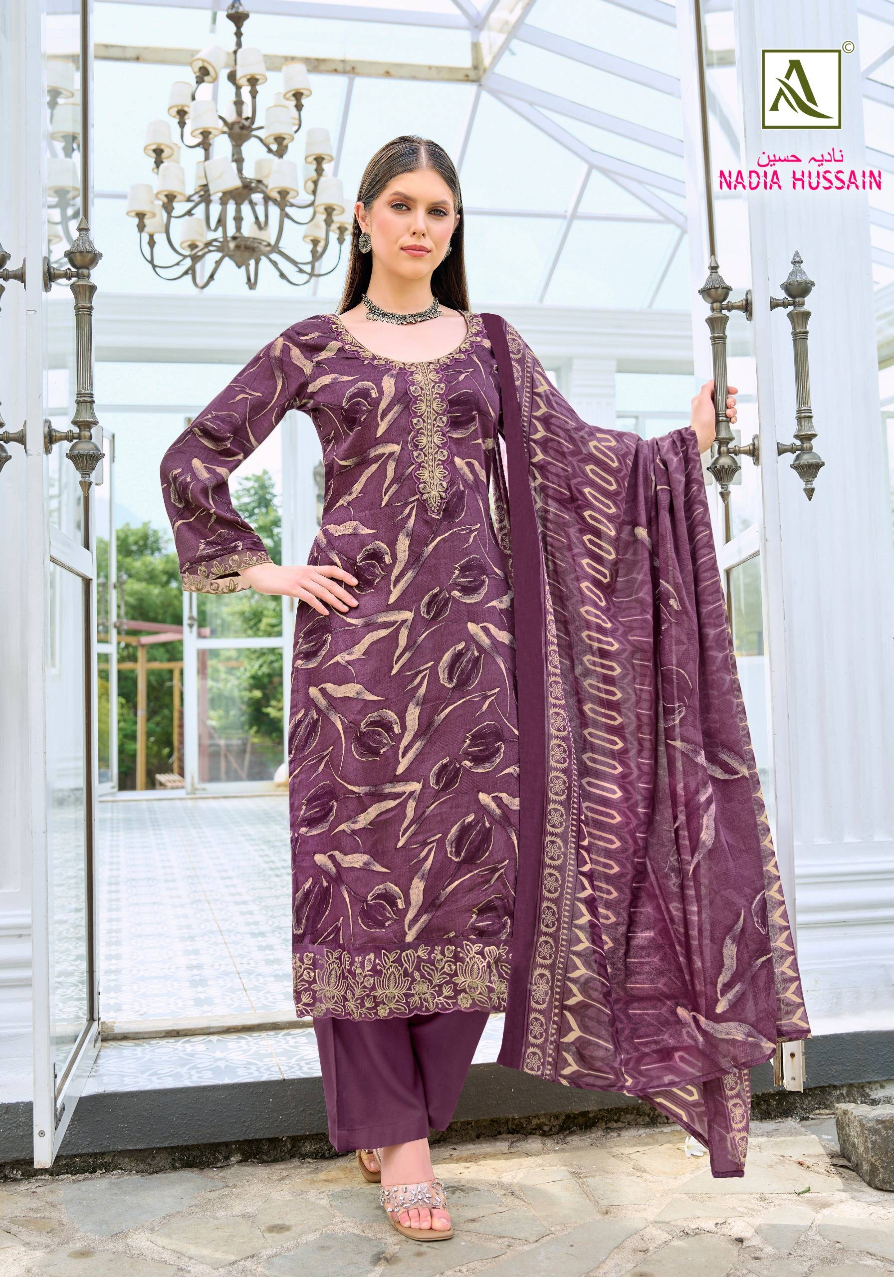 NADIA HUSSAIN By ALOK SUIT 01 To 04 Series Beautiful Festive Suits Stylish Fancy Colorful Ethnic Wear Pure Jam Cotton Print Dresses At Wholesale Price
